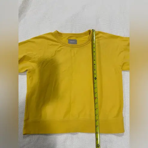 Everlane The Lightweight French Terry Crew Yellow Size L