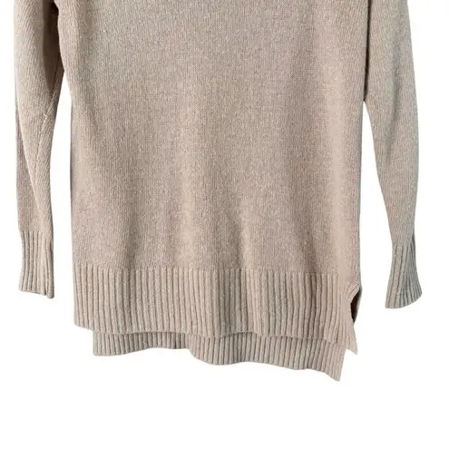 Benedetta B. Merino Wool Cashmere Turtleneck Sweater in Beige, Size XS Tan