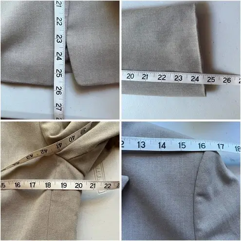 Tahari tan blazer womens Normcore business ethereal granola girl y2k retro 12