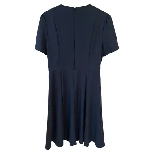 London Times Dress Womens Petite Size 14 Blue Side-Tab Fit & Flare Business NEW - Image 10