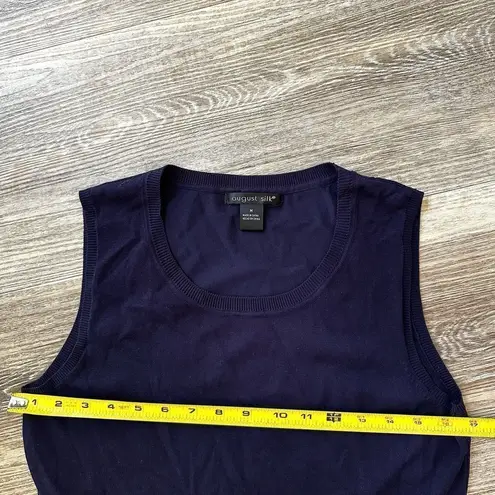 August Silk blue sweater vest