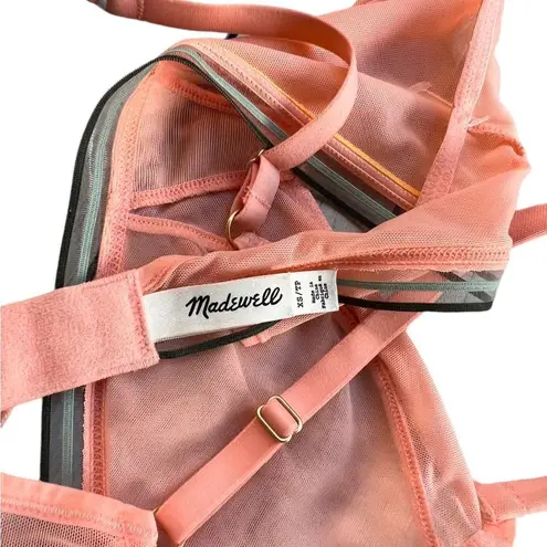 Madewell  RETRO MESH BRALETTE IN FADED PEACH XS - Image 4