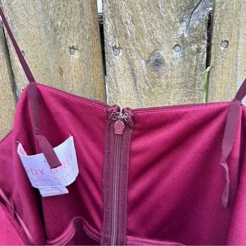 Birdy Grey Gwennie Dress in Chiffon Cabernet Sz Medium