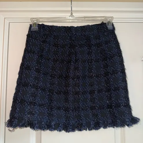 Scotch & Soda  navy and black tweed skirt size small NWT