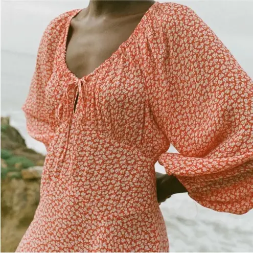 DÔEN ortensia dress NWT Orange Size XS