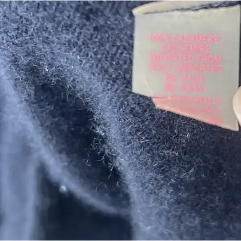 Calypso St. Barth 100% Cashmere Black Longline Button Up Cardigan Sweater Size XS