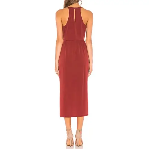 BCBGeneration NWT  Ruby Wine Midi Faux Wrap Dress Size XS