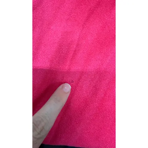 Vanity Fair Vintage Fleece Robe Housecoat Size M Bright Pink Nylon Blend Quilted