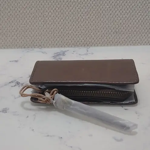 HOBO Dart Card and Coin Leather Wallet Gray thumbnail 6