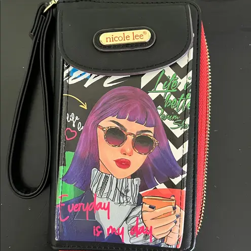 Nicole Lee Everyday Is My Day zip Around Wristlet
