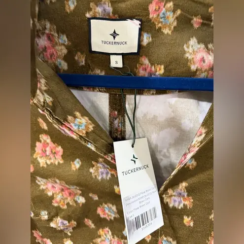 Tuckernuck Hazel Floral Corduroy Mini Dress S Brown Clifton Fall Floral NWT