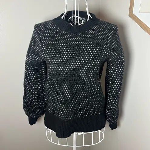 Summersalt The Luxe Cashmere Blend Mix Stitch Sweater Size XS Sea Urchin & Dune