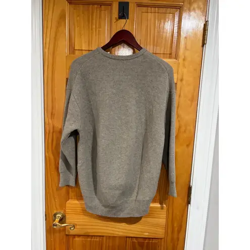 MACPHEE Tomorrowland Taupe Wool Blend Crewneck Sweater Women’s Japan Minimalist Gray
