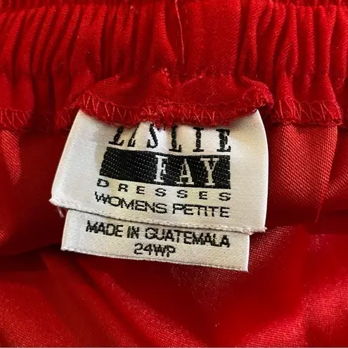 Leslie Fay Vintage 70s Pencil Skirt Red 24WP