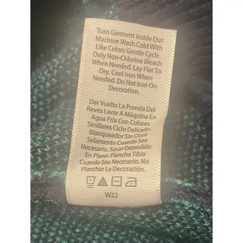 Holiday Time Navy Christmas Tree Ugly Sweater 1X (16W-18W) Sequin Detail NWT