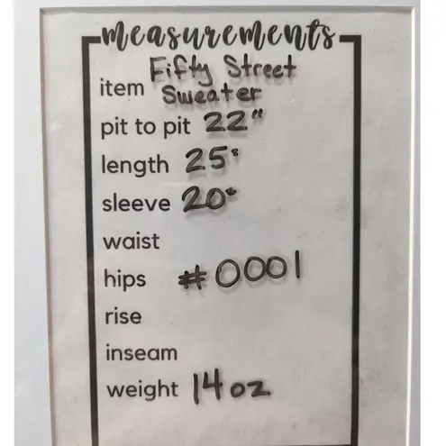 Fifty Street Sweater Woman's Size Small Cream Exposed Back Distressed Coastal