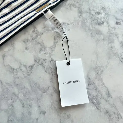 ANINE BING Black Striped Reversible Bikini Bottom