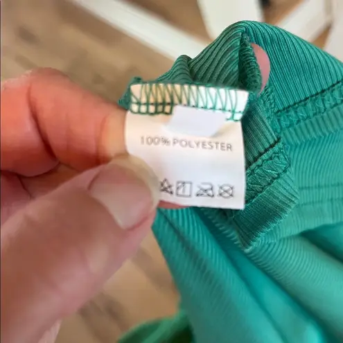 Ruffle Off Shoulder Emerald Green Top New Size undefined