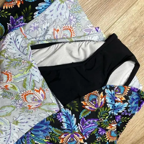 Swim Solutions Women's Floral Boho Play V