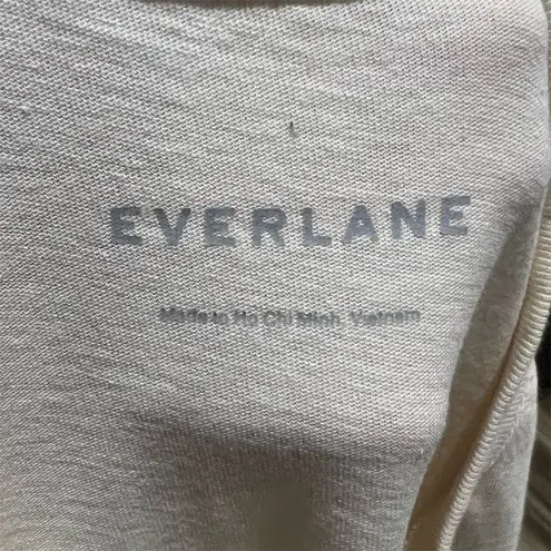 Everlane  Women's Lightweight T-Shirt Dress Beige Size M Short Sleeve Crew Neck