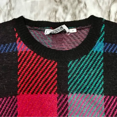 Joyce Sportswear 80s 90s Multicolor Plaid Knit Sweater Vest Rad Cosplay Vintage Red Size M