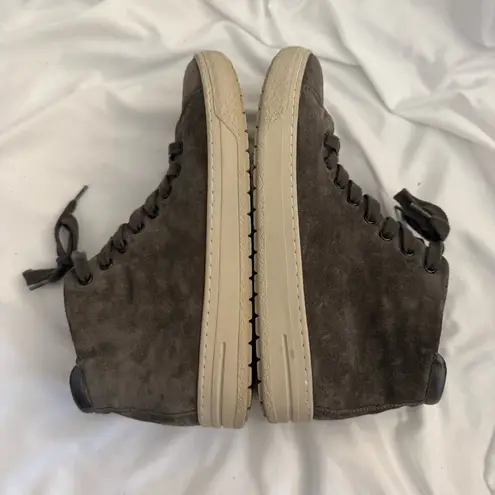 Like New Hartjes XS Bandy Grey Lace Boot with Side Zip Gray Size 9