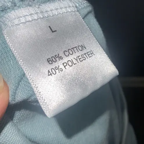 Jane and Delancey Sky Blue Eyelet Short Sleeve Blouse Large