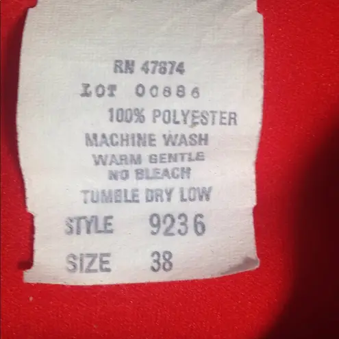 Ladies' Lucky Me Vintage Keyhole Front top v38 Red Size undefined