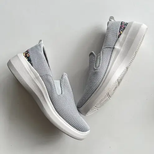 Ryka Ally Women's Slip-On Sneakers Breathable Lightweight 7M VAPOR GRAY FLORAL