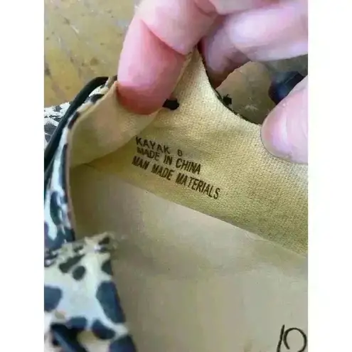 Corky's Kayak Leopard Slip On Women's Boat Shoe, size 8 Brown