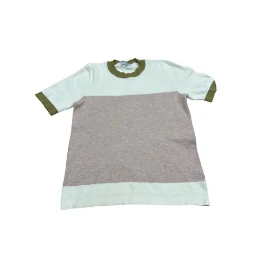 Polagram Lucy Avenue Women's Color Block Short Sleeve Pullover Sweater Size L