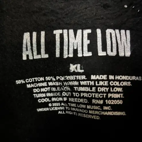 All Time Low Everyone's Talking Rock Band Hoodie Size Extra Large