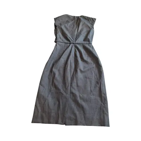 J.Crew  $178 V-Neck Dress in‎ Super 120s Wool Sz 00 Gray F4013 Nwt