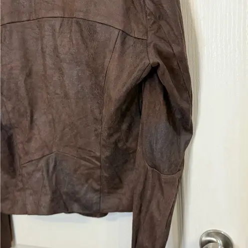 Blanc Noir Dark Brown Leather Jacket Size L