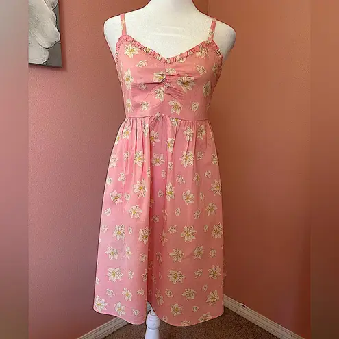 Draper James light pink floral cottagecore softgirl mini 100%cotton Ciara dress