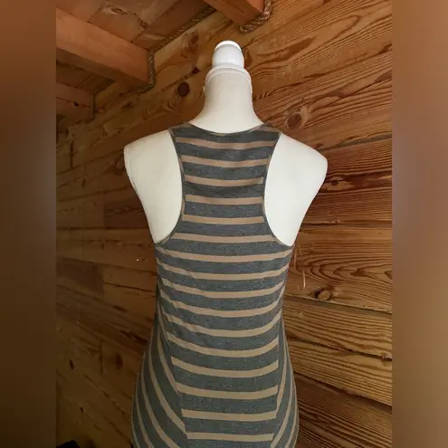 Torn By Ronny Kobo NWOT  Rare Striped Maxi with train made in New York​