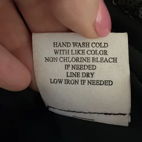 Crystal Doll Black Sequins Sleeveless Above the Knee Dress Size Medium