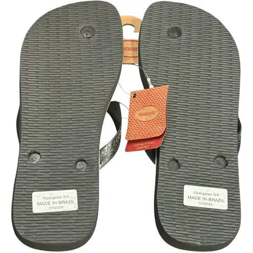Farm Rio NWT Havaianas x  Banana Tree Flip Flops‎ Sandals Size 11 / 12 - Image 2