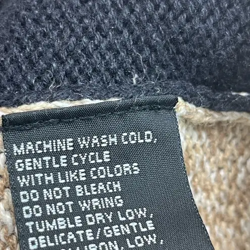 Erika SZ S ZIP UP SWEATER CARDIGAN BLACK & FALL COLORS PREOWNED