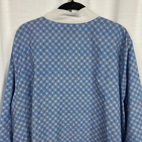 NicoBlu Cotton Capri Tunic in Blue Vietre Porcelain Print Sz.2X