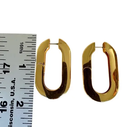 Jenny Bird Mega U-Link Earrings 14k Gold-Plated