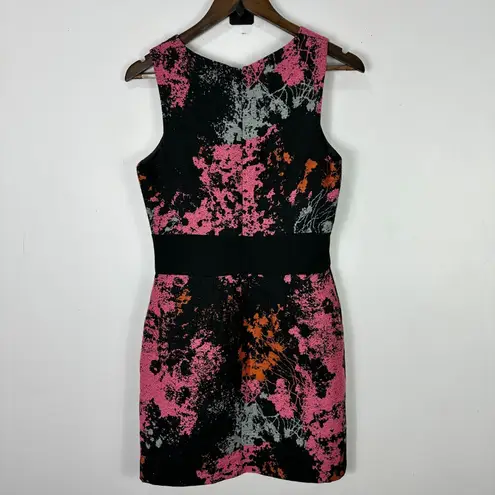 Hutch Sheath Dress 6 Abstract Paint Splatter Sleeveless Party Cocktail Artsy