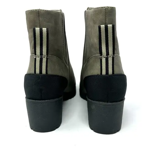 Dr. Scholls Shoes Size 9.5 Boots Tan Suede Side Zip Comfort Round‎ Toe Winter