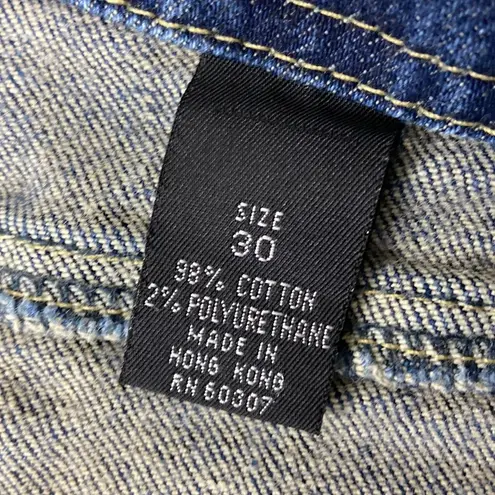 Sergio Valente Designer Denim Low Rise '90s Zipper Only Fly Bootcut Jeans Sz 30 Blue