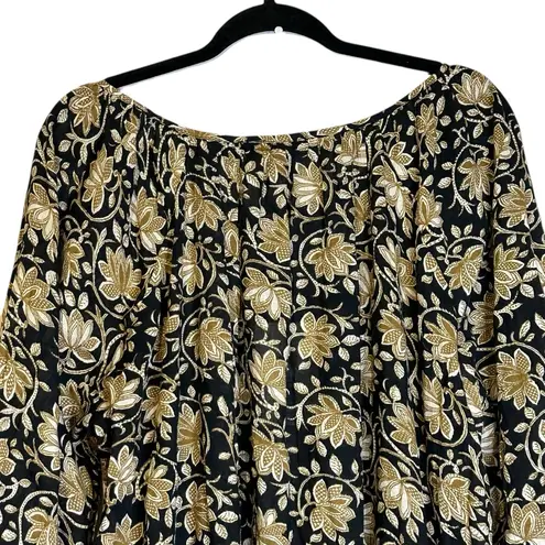 THE GREAT. SWIM Black Brown Tan Swim Coverup Dress NWT Size 2/US Medium Beachy