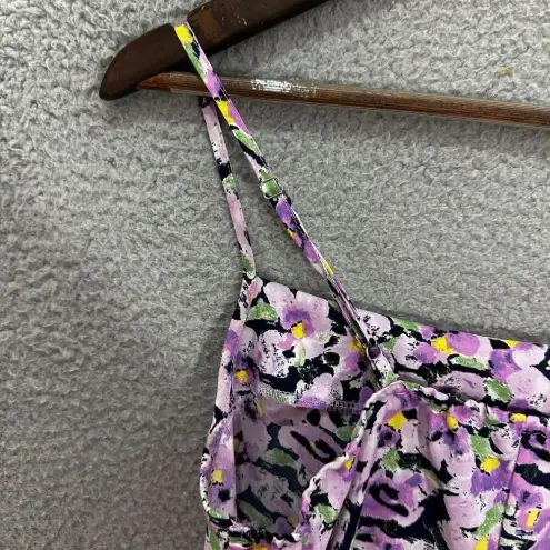 Cider  Slip Dress Womens Medium‎ Purple Floral Sleeveless Dark Feminine Boho Y2K