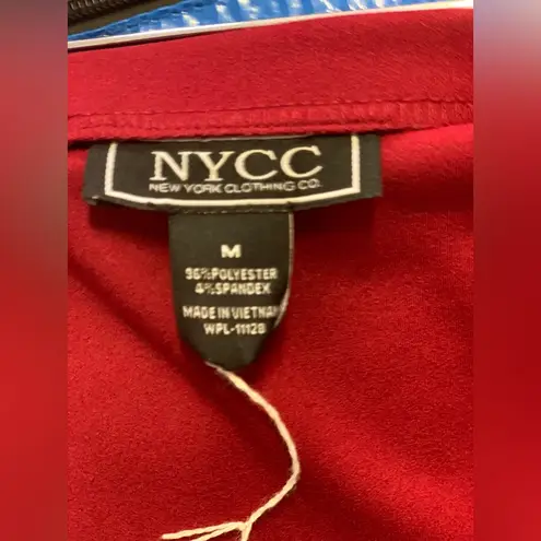 NYCC New York Clothing Co. Elegant Red Midi Skirt. Size