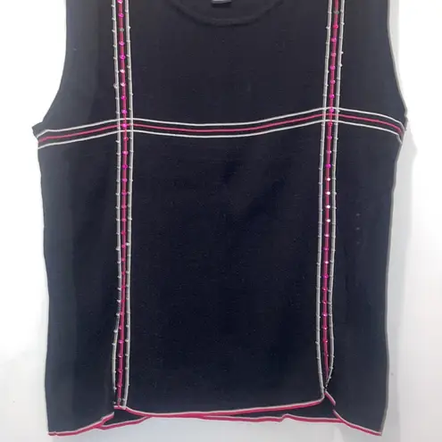 infinity Vintage- 1990’s career shirt for suit cropped by pink and black L