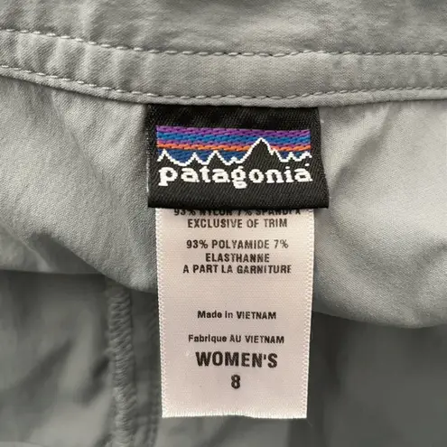 Patagonia  Solimar Skort Women's 8 Light Olive Green Hiking Outdoor Lightweight