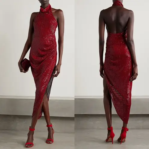 NWT ITMFL Marissa Cocktail Sequin Dress in Wine Sz XS Red